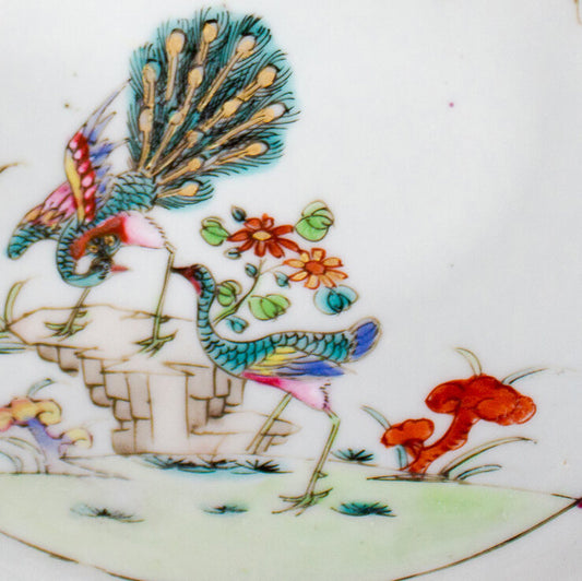 Pair of Octagonal Plates, Qianlong (1736-1795)