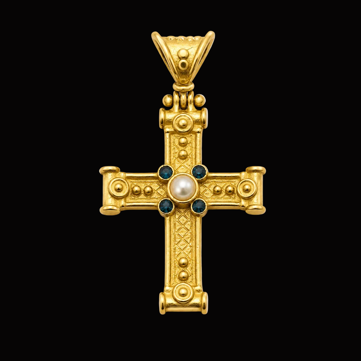 Pendente de Cruz em Ouro