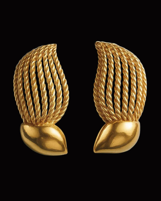 Par de Brincos em Ouro Encordoados