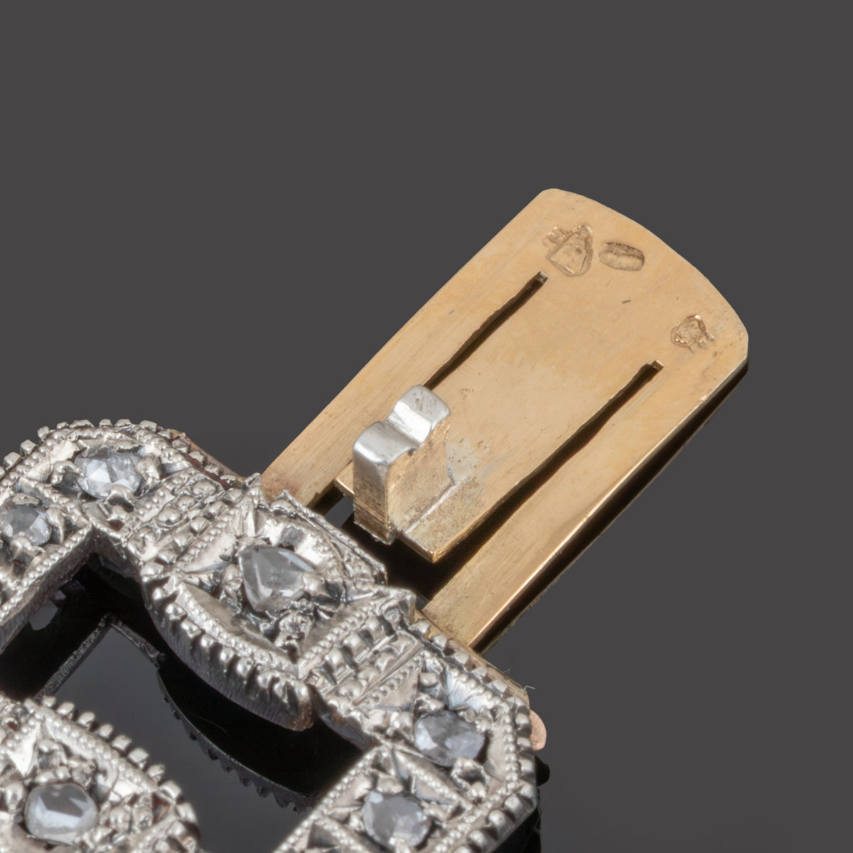 Pulseira Art Déco em Ouro e Prata com Diamantes
