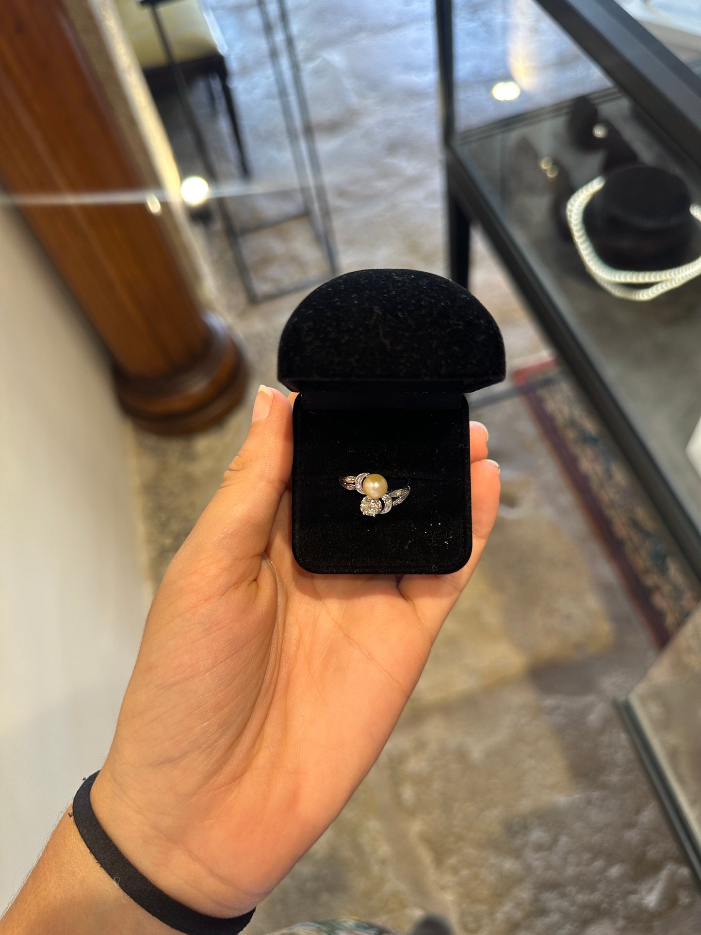 Toi et Moi em Ouro Branco, Pérola e Diamantes