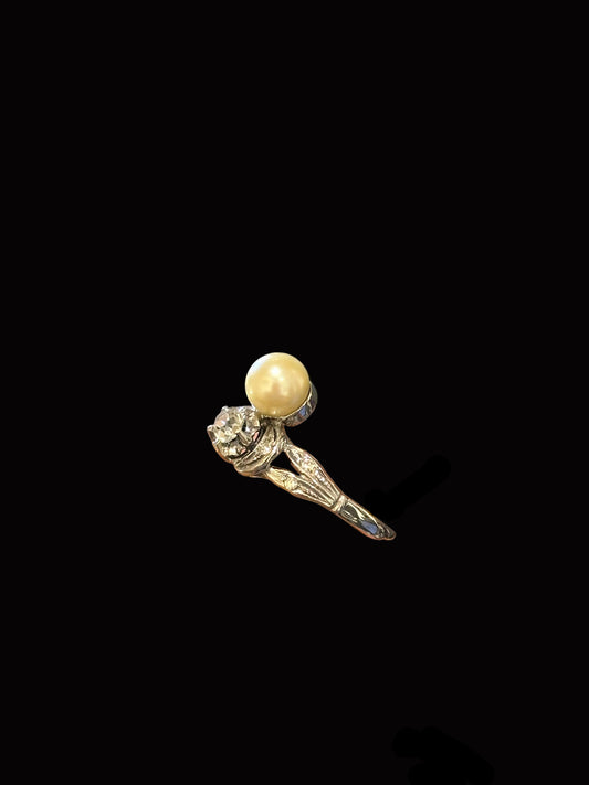 Toi et Moi em Ouro Branco, Pérola e Diamantes