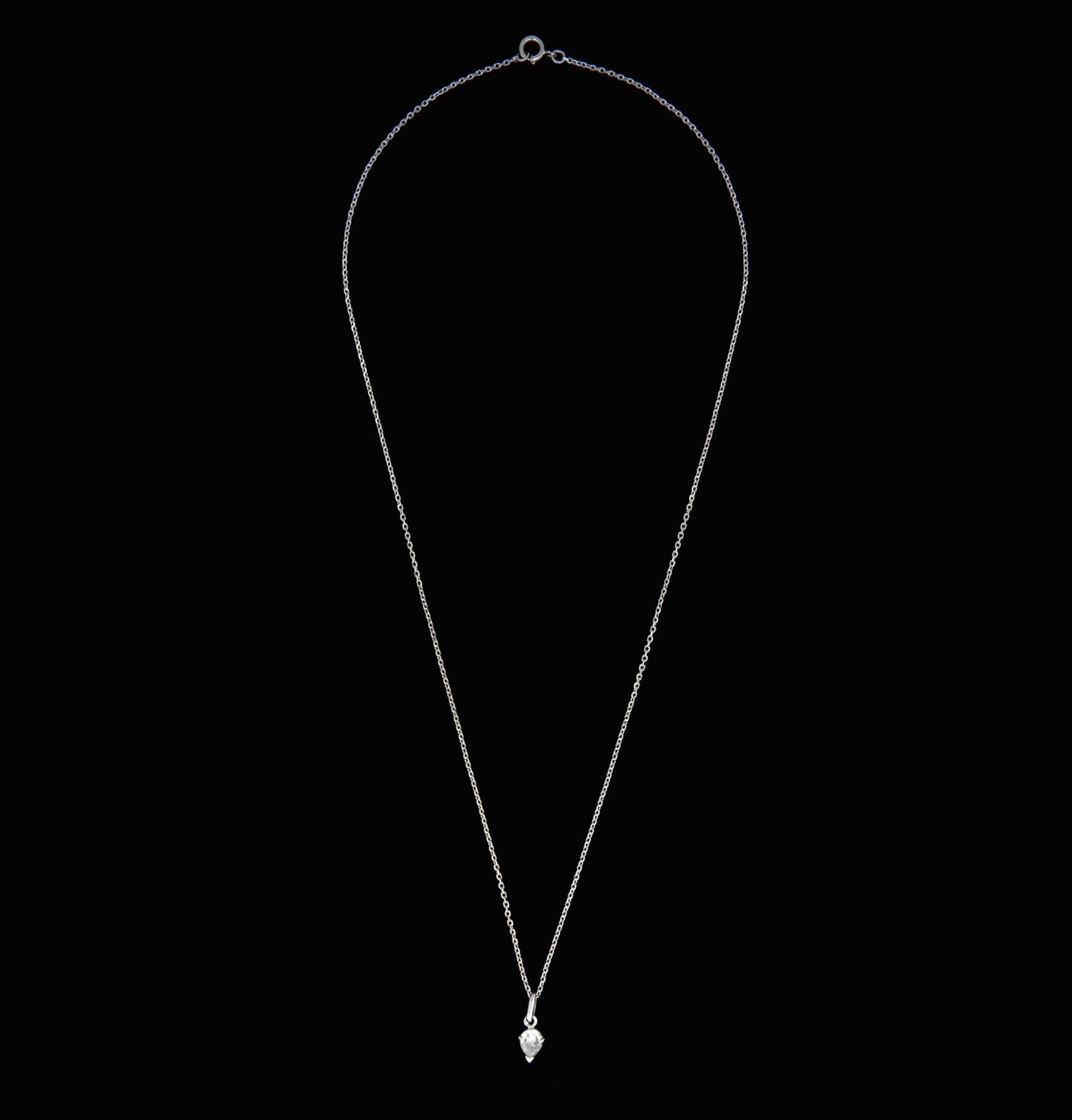 Fio em Ouro Branco com Diamante