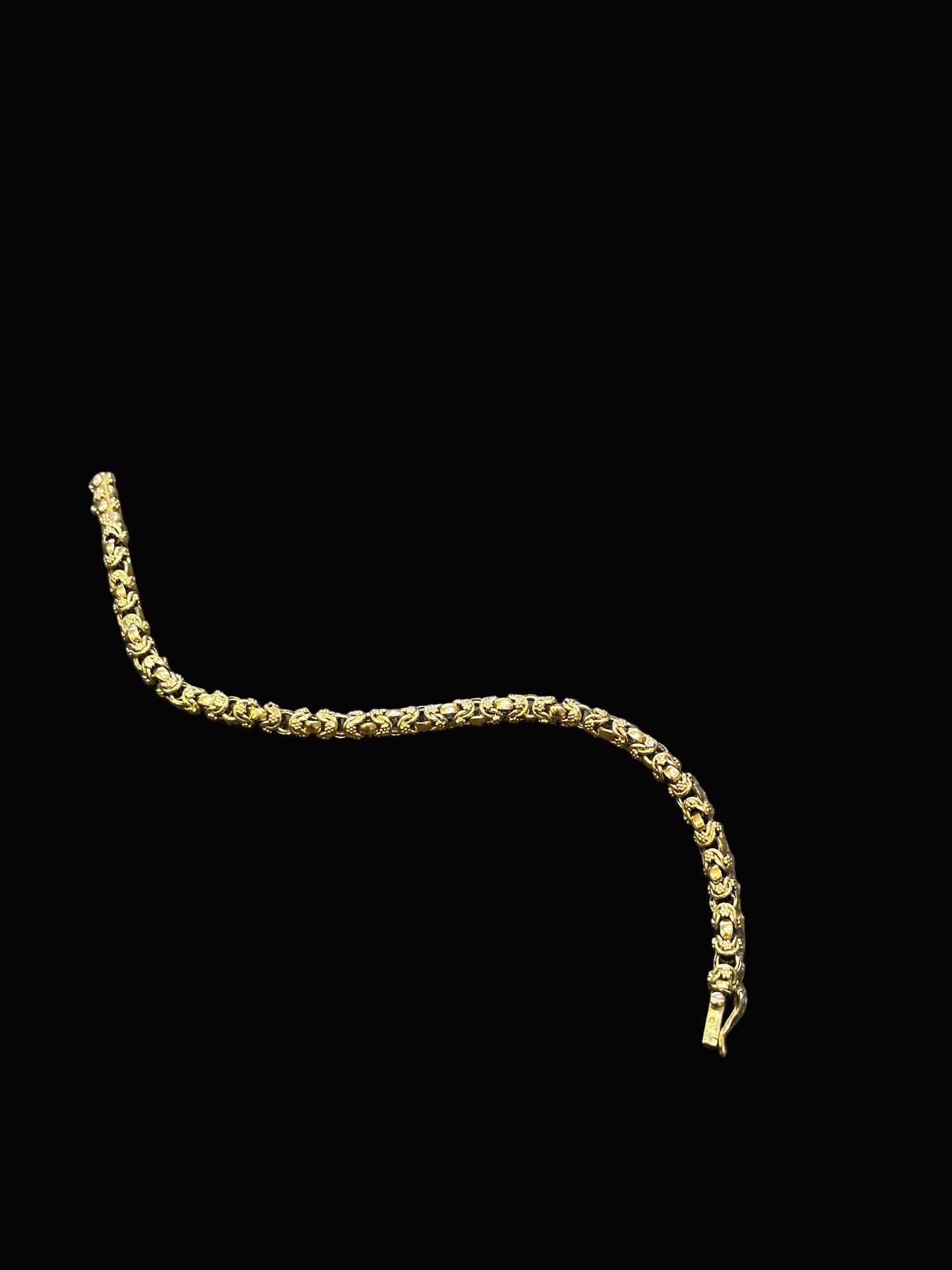 Pulseira em Ouro em Malha Fantasia
