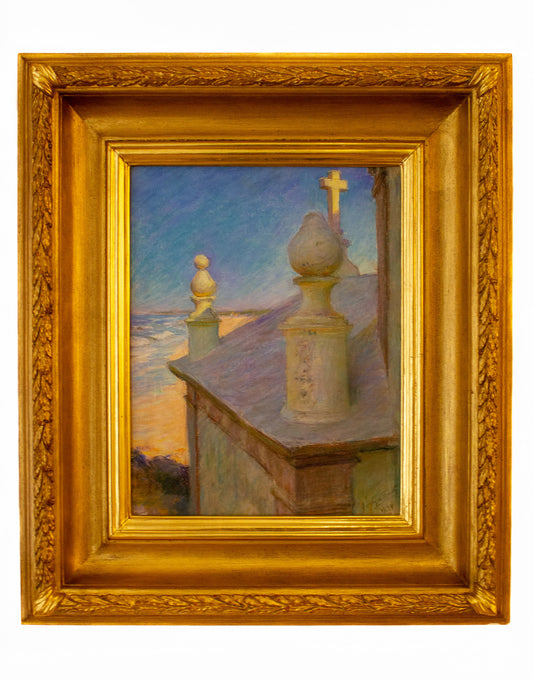 Souza Pinto (1856-1939), Ermida junto à praia, 1914